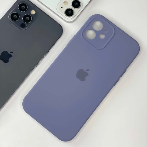 Чохол Silicone Case Full Camera на iPhone 12 mini Lavender grey